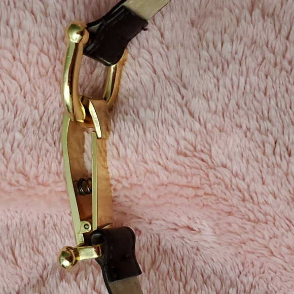 Ellen Tracy leather belt brown - Picture 4 of 6